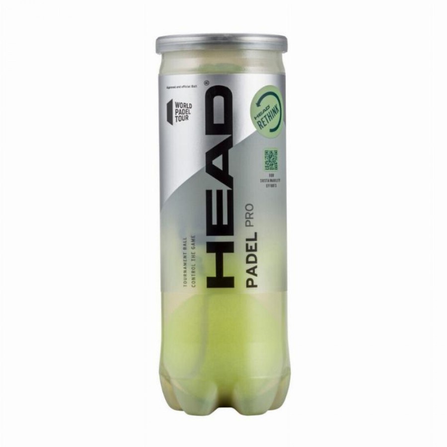 Bote de 3 Pelotas Head Padel Pro