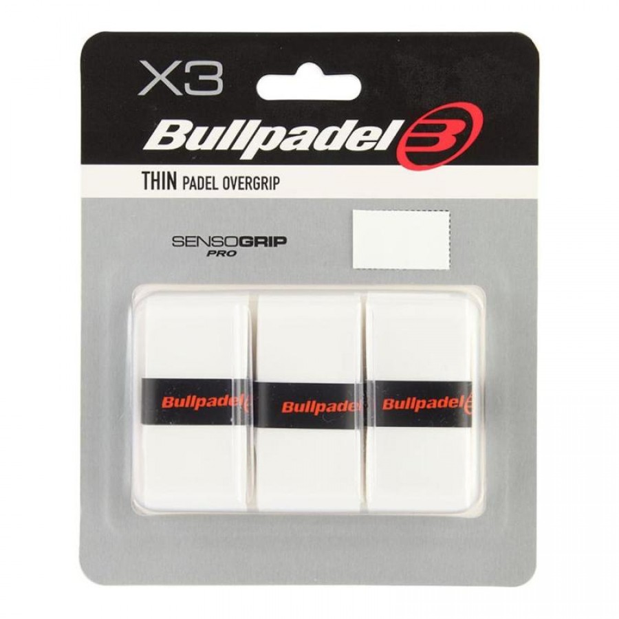 Blister Bullpadel 3 Overgrips GB1603 Senso Blanco