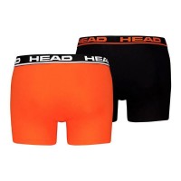 Boxers Head Basic Laranja Preto 2 Unidades