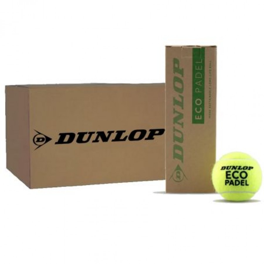 Cajon 72 Pelotas - 24 Botes de 3 uds - Dunlop Eco Padel