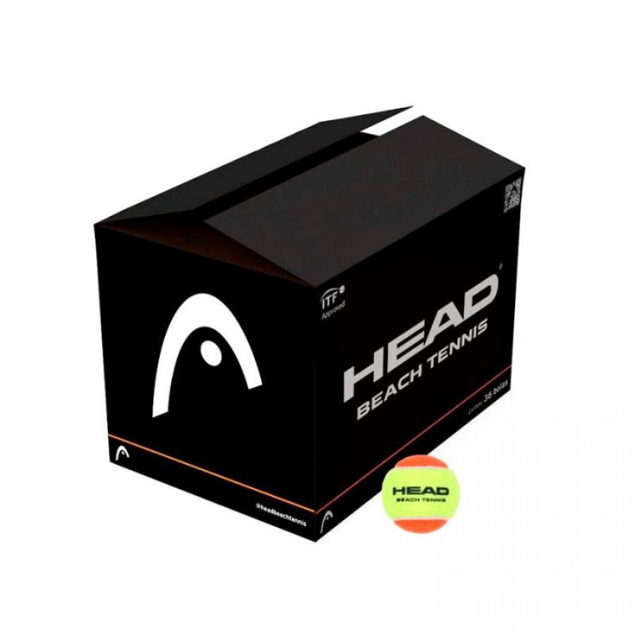 Balles de tennis de plage Cajon Head 36 unites