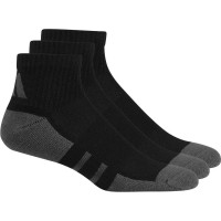 Calcetines Adidas Essentials Quarto Acolchoado Negro Gris 3 Pecas