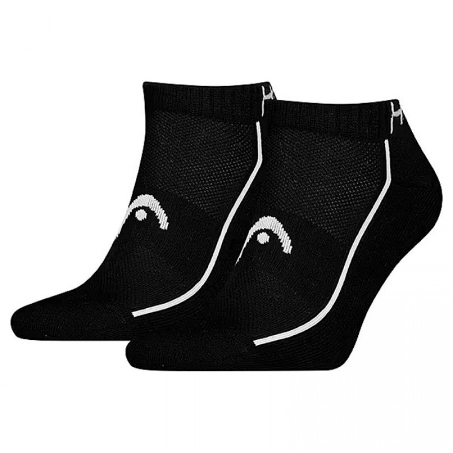 Calcetines Head Performance Sneaker Negro Blanco 2 Pares