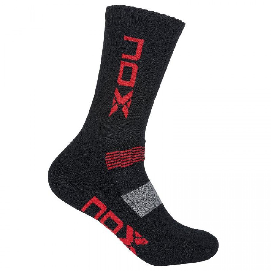 Calcetines Nox Pro Negro Rojo 1 Par - Barata Oferta Outlet