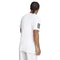 Adidas Club 3 Stripes Blanc Noir T-Shirt