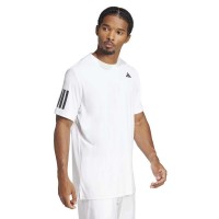 Adidas Club 3 Stripes Blanc Noir T-Shirt