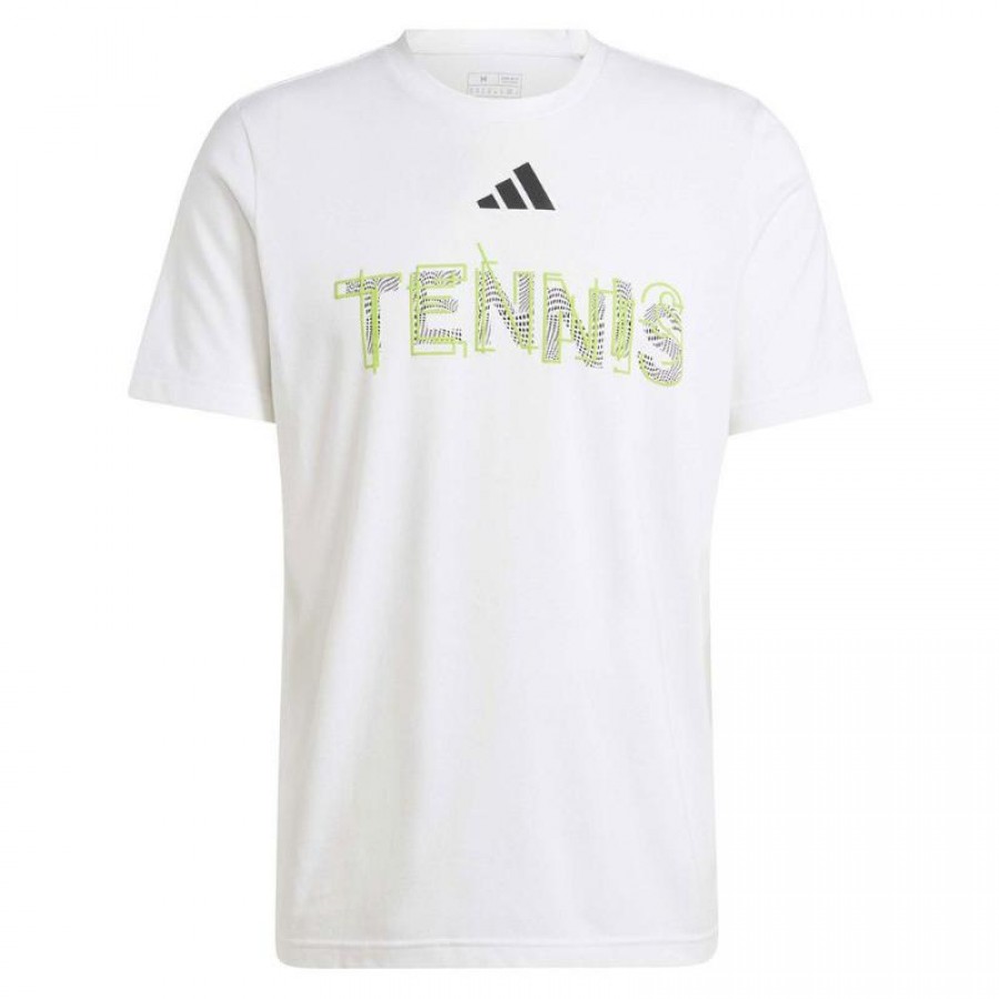 Camiseta Adidas Tennis Graphic Blanco