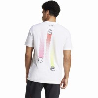 Camiseta Adidas Tennis Happy 3 Balls Graphic Branca