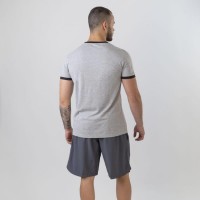 Camiseta Algodon Cartri Ibiza Gris Negro