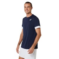 Camiseta Asics Court SS Marino Blanco