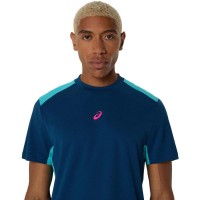 Asics Padel Court SS Top T-Shirt Mako Bleu