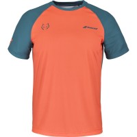 Babolat Juan Lebron T-shirt Bleu Fonce Orange