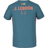 Babolat Juan Lebron T-shirt Bleu Fonce Orange