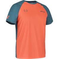 Babolat Juan Lebron T-shirt Bleu Fonce Orange