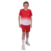 Bidi Badu Crew Gradiant Vermelho Branco Camiseta Junior