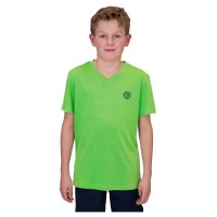 Camiseta Bidi Badu Crew Verde Neon Azul Oscuro Junior