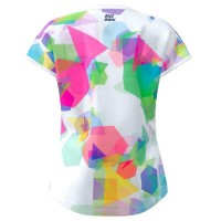 Camiseta Bidi Badu Kaleido Capsleeve Blanco Mix Mujer