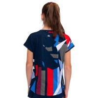 Camiseta Bidi Badu New York Capsleeve Azul Oscuro Rojo Junior