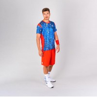 Camiseta Bidi Badu Padel Themba Rojo Azul