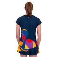 Camiseta Bidi Badu Twiggy Capsleeve Azul Oscuro Mix Mujer