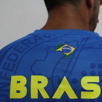 Brasil Eitor Branco Junior Azul T-Shirt