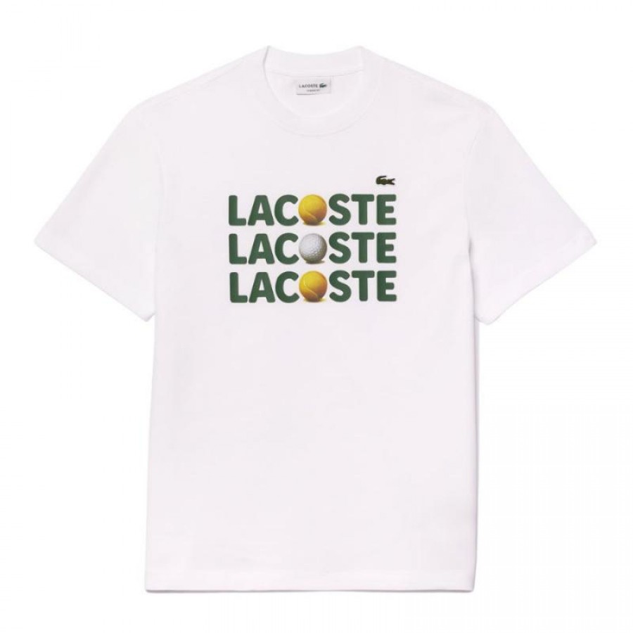 Camiseta Lacoste Algodon Blanco