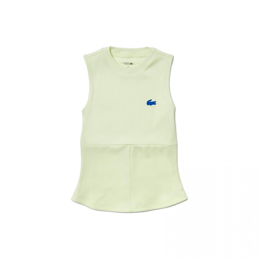 Camiseta Lacoste Sport Amarillo Mujer