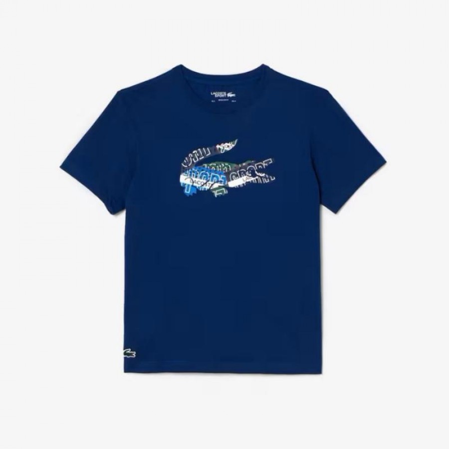 Camiseta Lacoste Sport Punto Azul Marino