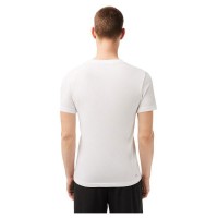 Camiseta Lacoste Sport Transpirable Blanco Verde