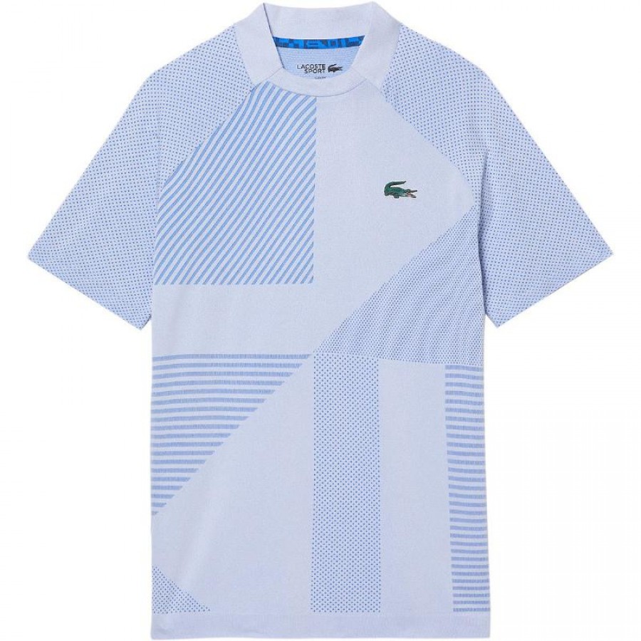 Camiseta Lacoste Team Tecnica Azul Claro