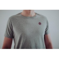 Camiseta Loco Originale Gris Burgundy