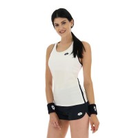 T-shirt Lotto Squadra II Blanc Noir Femme