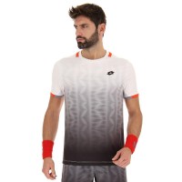 T-shirt Lotto Top IV Noir Blanc Brillant