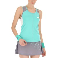 Camiseta Lotto Top IV Verde Turquesa Gris Mujer