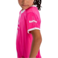 Camiseta Softee Tipex Fuchsia Fluor Branca J