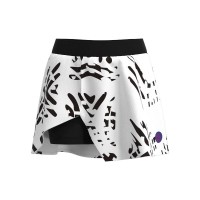 Falda Bidi Badu Melbourne Printed Cut Out Blanco Negro