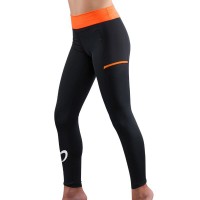 Mallas Endless Cross Pocket Negro Naranja Junior