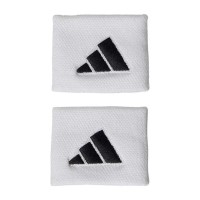 Munequeras Adidas Cortas Blanco Negro 2 Unidades