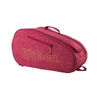 Sac de raquette Wilson Team Rouge creme