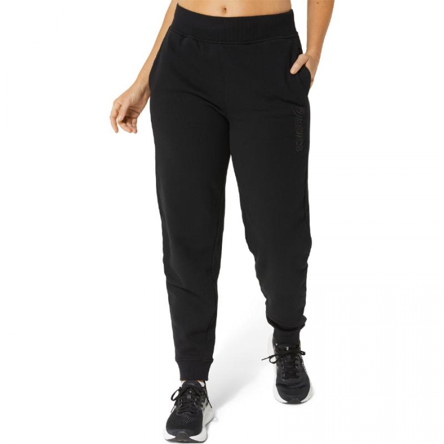 Pantalon Asics Logo Negro Mujer