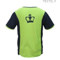 T-shirt vert marine Crown Keep noir