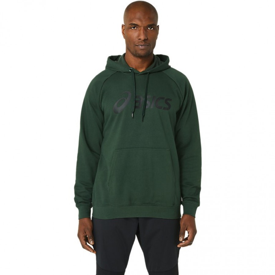 Sudadera Asics Big Verde Bosque Negro