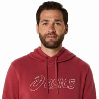 Sudadera Asics Logo Rojo Birch