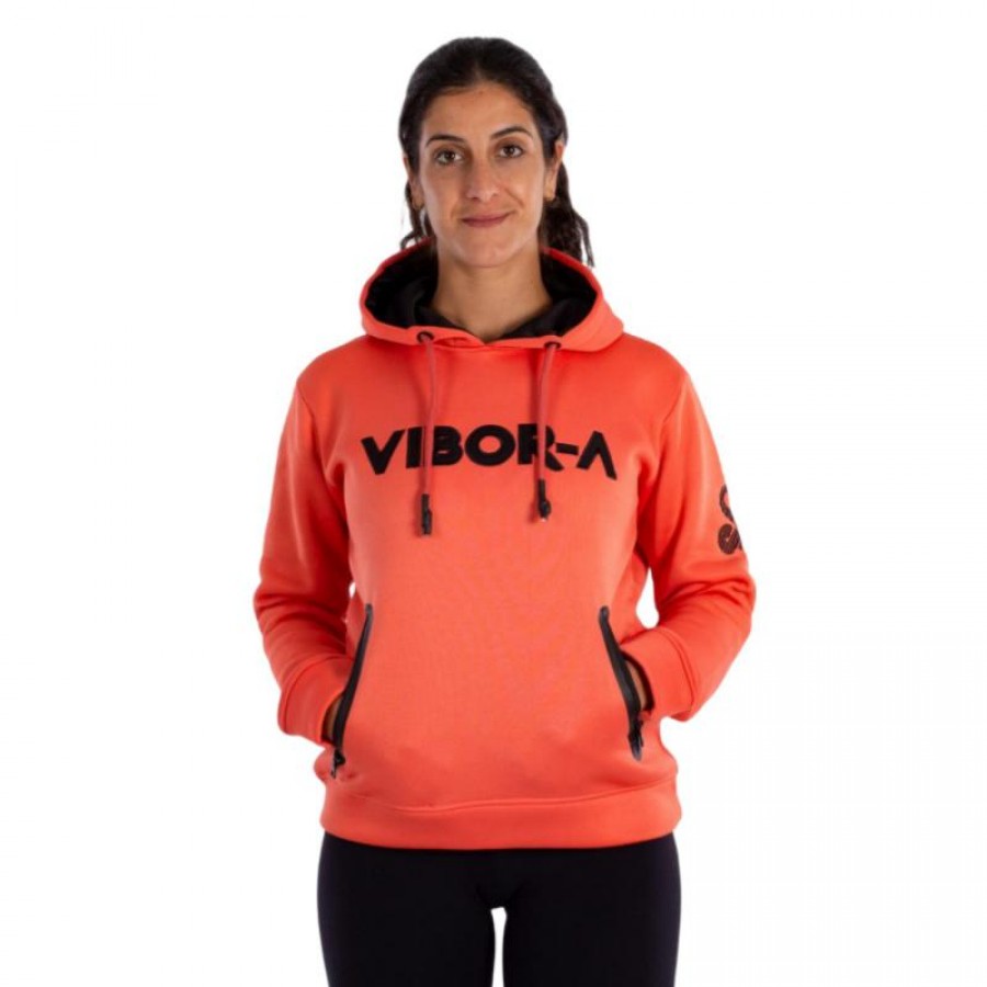 Sudadera Vibora Yarara Coral Mujer