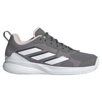 Tenis Adidas AvaFlash Clay Cinza Branco Rosa para Mulheres