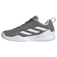 Zapatillas Adidas AvaFlash Clay Gris Blanco Rosa Mujer