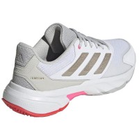 Adidas CourtJam Control 3 White Silver Red Women''s Sneakers