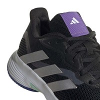 Zapatillas Adidas CourtJam Control Negro Nucleo Plata Mujer