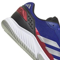 Zapatillas Adidas Courtquick Padel Azul Plata Rojo