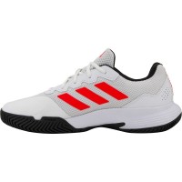 Adidas GameCourt 2 Blanc Rouge Noir Baskets